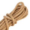 Веревка джутовая, L 10 м, крученая, D 8 мм Сибртех