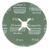 Круги фибровые 5 шт, Р 80, 180 х 22 mm Matrix