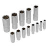Набор инструментов 1/2", 1/4", CrV, 12 гранные головки, пластиковый кейс, 109 предмета Stels