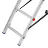 Лестница, 2 х 6 ступеней, алюминиевая, двухсекционная, Сибртех