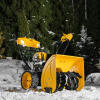 Бензиновая снегоуборочная машина SBM 610S PRO, 212 cc, электростартер, фара, обогрев Denzel