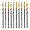 Сверло по металлу, 3,8 мм, HSS-Tin, Golden Tip, 10 шт. Denzel