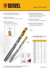 Сверло спиральное по металлу 9 x 125 мм, Р6М5, Golden Tip  Denzel