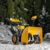 Бензиновая снегоуборочная машина SBM 610, 212 cc, ручной старт, фара Denzel