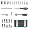 Набор инструментов, 1/4", CrV, пластиковый кейс 29 предметов Stels