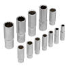 Набор инструментов 1/2", 1/4", CrV, 12 гранные головки, пластиковый кейс, 94 предмета Stels