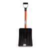 Лопата для уборки снега пластиковая, 275 х 345 х 890 мм, стальной черенок, Stels