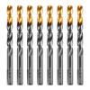 Сверло по металлу, 10 мм, HSS-Tin, Golden Tip, 8 шт. Denzel