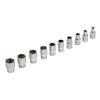 Набор торцевых головок, трещотка 120 зубьев, 1/4", CrV, 12 предметов Gross
