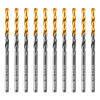 Сверло по металлу, 3,5 мм, HSS-Tin, Golden Tip, 10 шт. Denzel