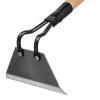 Мотыга усиленная, нержавеющая сталь, 150 х 90 х 1325 мм, деревянный черенок, Сибртех