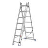 Лестница, 3 х 7 ступеней, алюминиевая, трехсекционная, Сибртех
