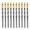 Сверло по металлу, 4,8 мм, HSS-Tin, Golden Tip, 10 шт. Denzel