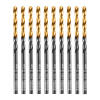 Сверло по металлу, 3 мм, HSS-Tin, Golden Tip, 10 шт. Denzel