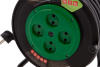 Удлинитель силовой 50 м, 16А, тип УХ10, ПВС, усиленный, на кабельной катушке, 4 розетки без заземления Сибртех