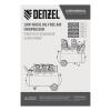 Компрессор безмасляный, малошумный  DLS 2250/100, 2250 Вт, 3x750, 100 л, 410 л/мин блок управления/ Denzel