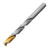 Набор сверл по металлу, 1-10 мм, Р6М5-TiN, Golden Tip, 19 шт Denzel