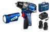 ЗУБР КОМПАКТ #4, набор: дрель-шуруповерт + LED фонарь, BRUSHLESS, 12 В, 45 Н·м, 2 АКБ тип Т7 (2 А·ч), кейс, Профессионал (DB-121-22F)