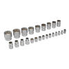 Набор инструментов, 1/2", 1/4", CrV, 12 гранные головки, пластиковый кейс, 76 предметов Stels