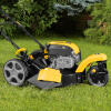 Бензиновая газонокосилка GLT-460SP-T, Trike 149 см3, 46 см, привод, панель, 60л Denzel 