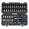 Набор инструментов, 1/4", CrV, 120 зубьев, 42 предмета Gross