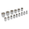Набор инструментов, 1/2", CrV, пластиковый кейс 31 предмет Stels