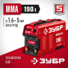 ЗУБР ММА, 190 А, RED MACHINE, сварочный аппарат инверторный, макс. электрод Ø 5.0 мм (СА-190)