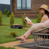 Робот-газонокосилка Grass Master 1000  1000м², 3Ач, 28V, LCD дисплей, Wi-Fi Denzel