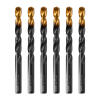 Сверло по металлу, 11 мм, HSS-Tin, Golden Tip, 6 шт. Denzel