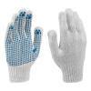 Перчатки трикотажные, х/б, 200 пар, ПВХ точка, 6 нитей, 10 класс Сибртех