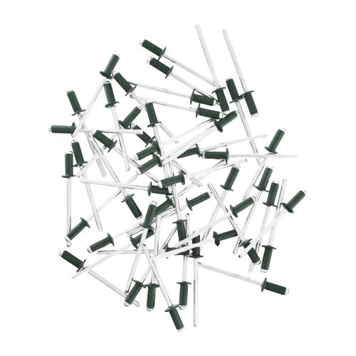 Заклепки 4.0 х 10 мм RAL 6005, темно-зеленые, 50 шт Matrix