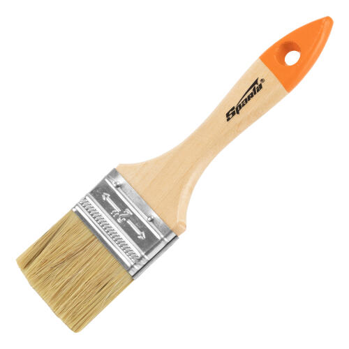 Кисть плоская Slimline 2" (50 мм) натуральная щетина, деревянная ручка Sparta