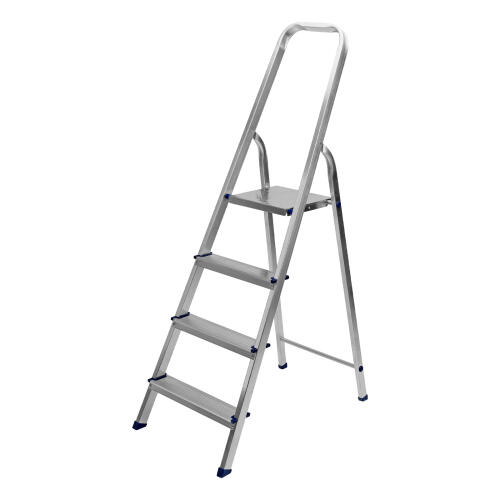 Стремянка, 4 ступени, алюминиевая, Сибртех