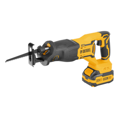 Пила сабельная аккумуляторная бесщет. RS-250, Li-Ion, 20 В Denzel