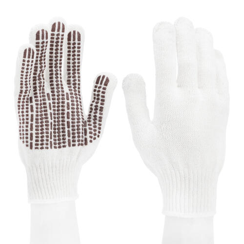 Перчатки трикотажные, ПВХ гель "Протектор", оверлок Сибртех