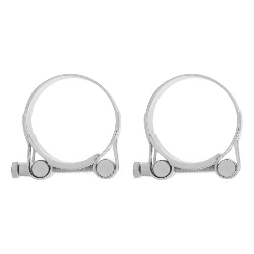 Хомуты металлические, силовые 48-51 мм, ширина 22 мм, шарнирный, W1, 2 шт Сибртех