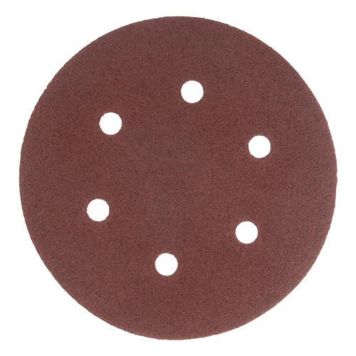 Круг абразивный на ворсовой подложке под "липучку", перфорированный, P 40, 150 мм, 5 шт Matrix