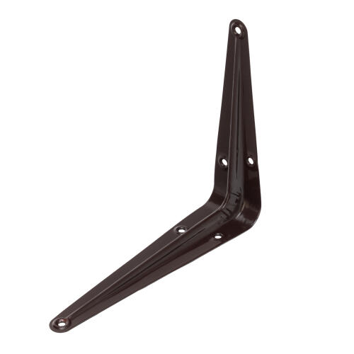 Кронштейн угловой с ребром, 125 х 150 мм, коричневый Сибртех