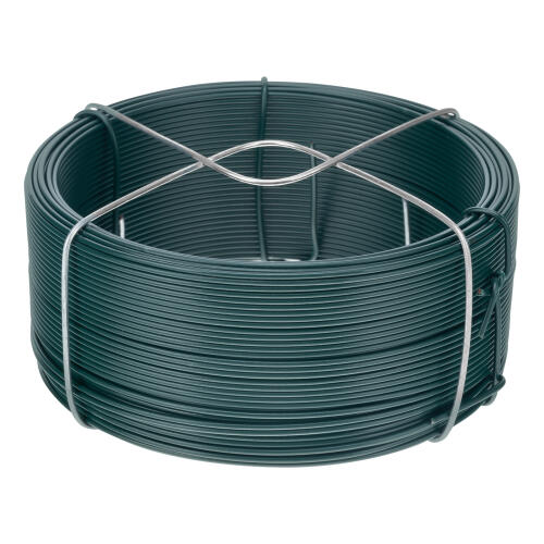 Проволока с ПВХ покрытием, зеленая 1.2 мм, длина 50 м Сибртех