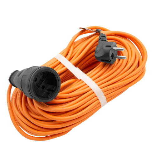 Удлинитель-шнур силовой 30 м, 16А, тип УХ16, ПВС, 1 розетка без заземления Сибртех