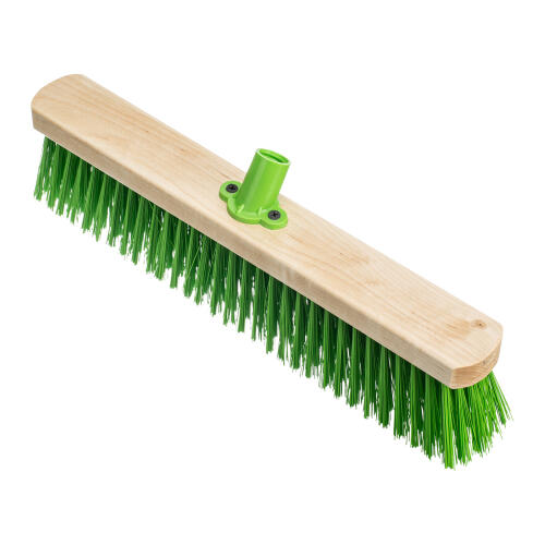 Щетка деревянная для пола, 400 мм, пятирядная, тулейка с резьбой под углом, без черенка Сибртех