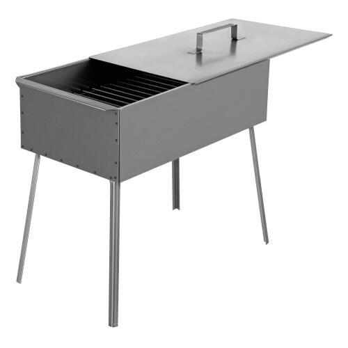 Коптильня двухъярусная 500 x 270 x 175 мм, 0.8 мм, с поддоном, на ножках, Camping Palisad