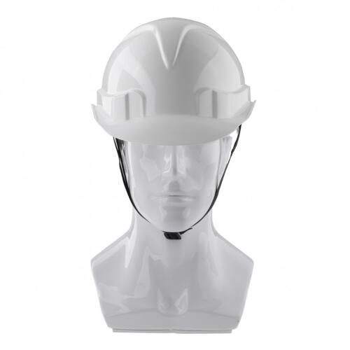 Каска защитная с храповым механизмом, Европласт, белая Сибртех