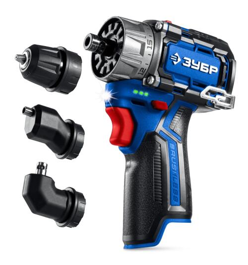 ЗУБР КОМБИ #1, 12 В, 45 Н·м, без АКБ (тип Т7), модульная дрель-шуруповерт, BRUSHLESS, Профессионал (DB-125)