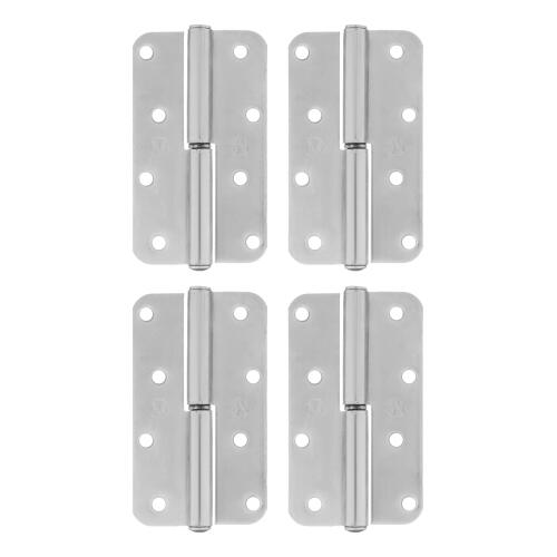 Петля накладная ПН1-110 правая, цинк, 4 шт, (Металлист)