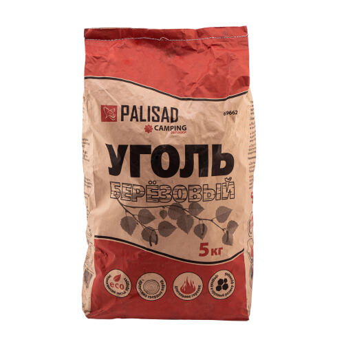 Уголь березовый, 5 кг Camping Palisad
