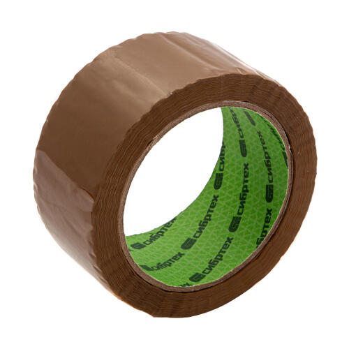 Клейкая лента, 50 мкм, 48 мм х 66 м, цвет коричневый Сибртех
