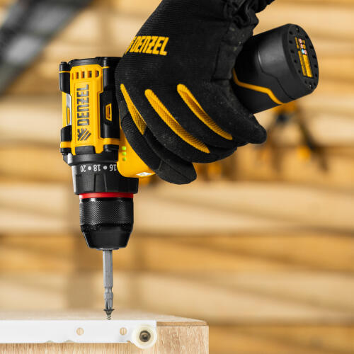 Дрель-шуруповерт аккумуляторная бесщет. CDH-BL-12, Li-Ion, 12 В Denzel