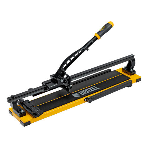 Плиткорез рельсовый 600х16мм, каретка на подш., стальная станина, усил. рукоятка-пенал Denzel