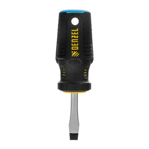 Отвертка, SL6x38 мм, S2, 3к рукоятка Denzel